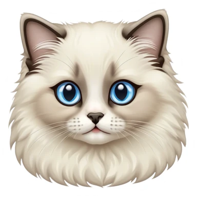 Seal colorpoint ragdoll kitten sticker