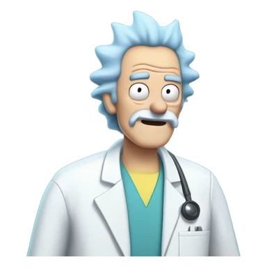 Grand pa rick from Rick and morty  sticker