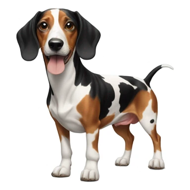 Cow weiner dog sticker