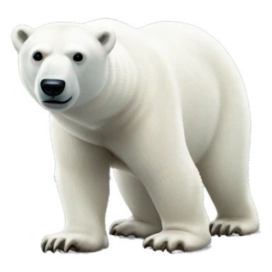 polar bear, full body,  to the right sticker