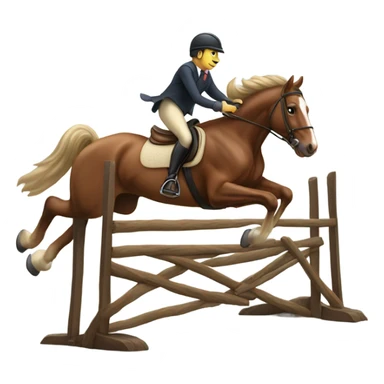 Horse showjumping  sticker