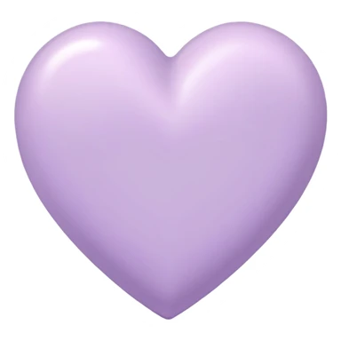 lilac pastel heart sticker