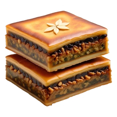 martabak manis-cinematic-realistic-martabak manis-dish-emoji,-depicted-as-a-single,-square-slice-of-sweet,-thick-martabak manis-with-a-rich,-indulgent-filling,-rendered-with-detailed-textures-and-vibrant,-appetizing-lighting sticker