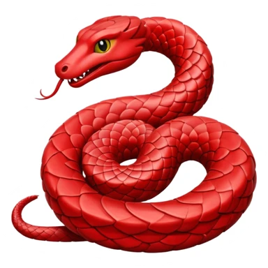 serpent red sticker