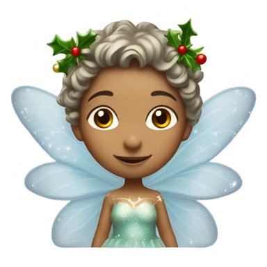 Christmas fairy sticker