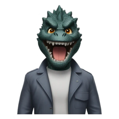 Face Godzilla movie 2019 sticker