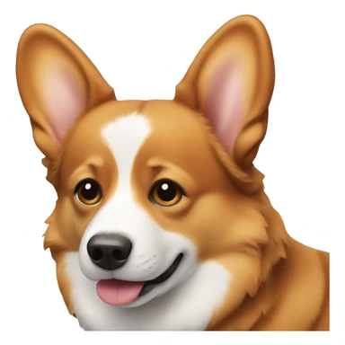 Brown corgi  sticker