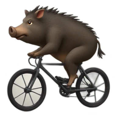 boar on the bike sticker