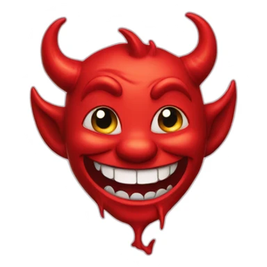 happy devil sticker