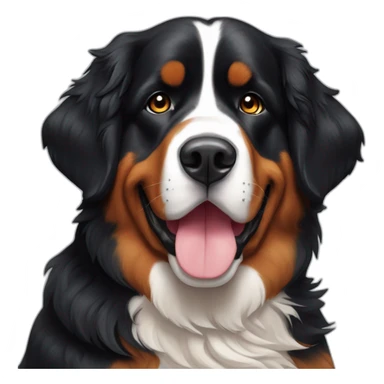 pumpkin bernese mountain dog sticker