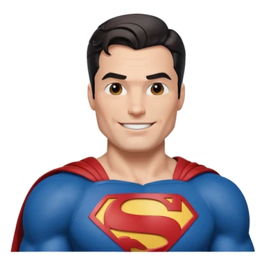 Superman in classic pose sticker