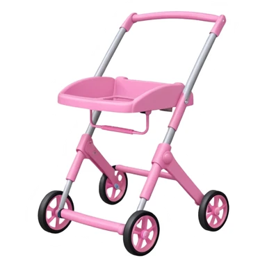 pink baby walker sticker