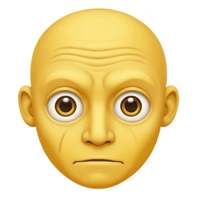 Bog eyed yellow man dealing like a moron sticker