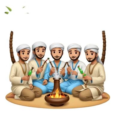 De árabes fumando sticker