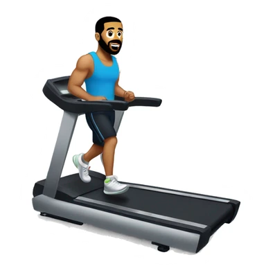 drake on a treadmill sticker