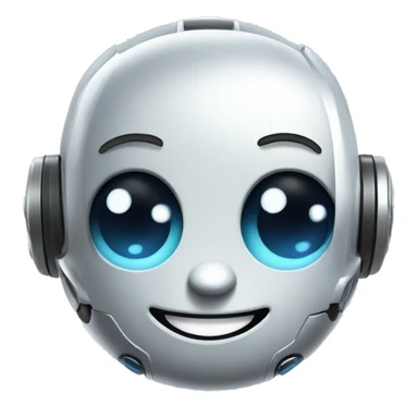 robot cute smile no  backgrond sticker