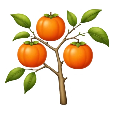 Persimmon in the sky sticker