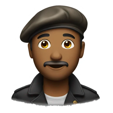 artist with beret sticker