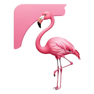 Flamingo icon sticker
