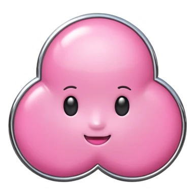 pink girly chrome internet sticker