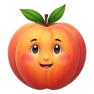 peach sticker