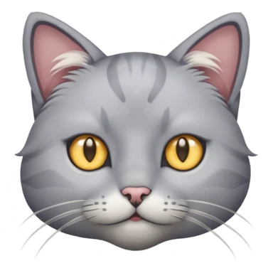 A cat with star eyes wearing a gray shirt sticker