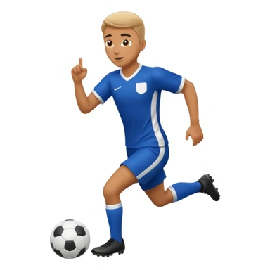 High resolution full body of a soccer player sticker