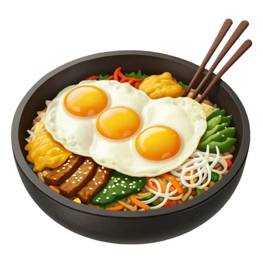 Create an emoji for Korean ishiyaki bibinba   sticker