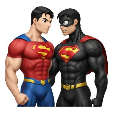 superman vs venom sticker