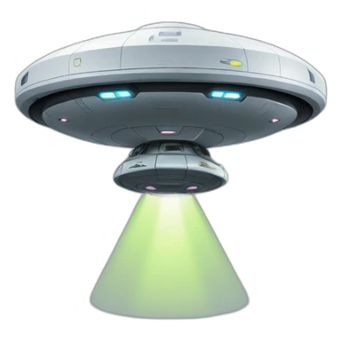 Ufo minimal high technology sticker