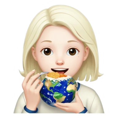 CaseOh the streamer eating the entire planet Earth, expressive and playful sticker