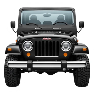 Mahindra thar roxx front emoji sticker