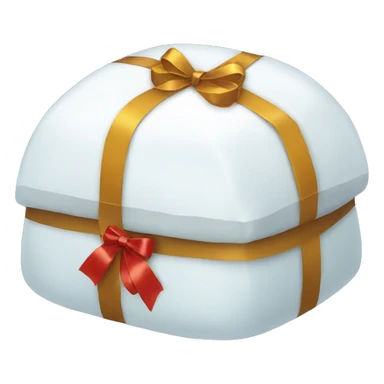 igloo wrapped in gift sticker