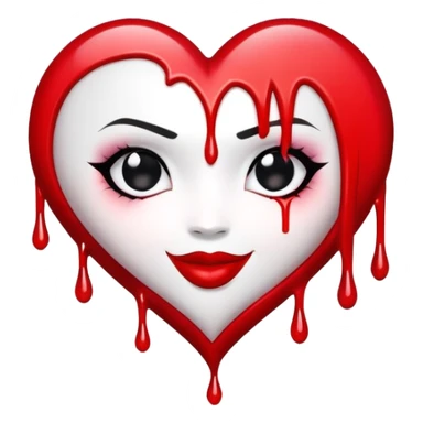 Harley Quinn heart sticker