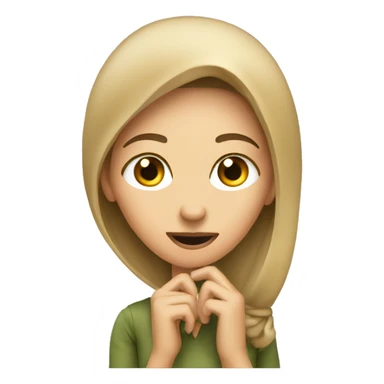 A women spying on someone  sticker