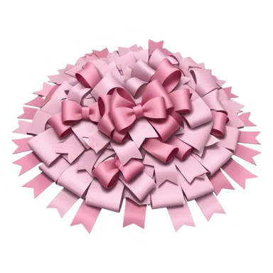 super pale pink bow confetti but the paper confetti are the pale pink bows sticker