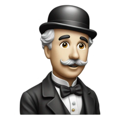 Charlie Chaplin main levee sticker