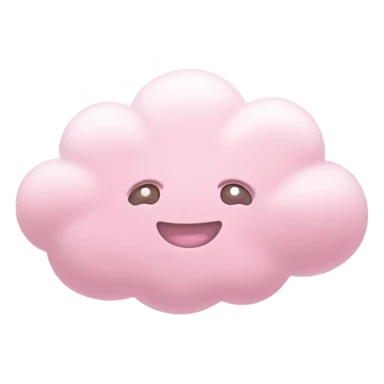 pink pastel cloud sticker