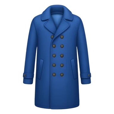 blue winter coat sticker