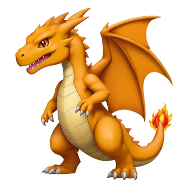 Cool edgy Agumon-Charizard-Digimon, full body  sticker