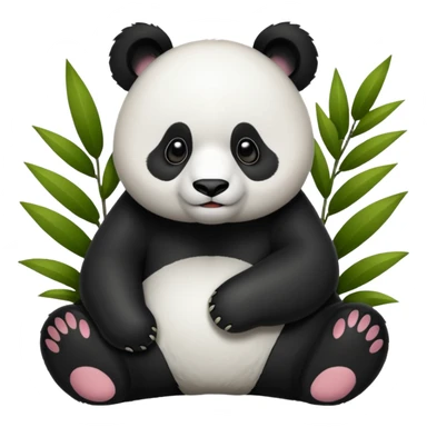 Panda in a zoo sticker
