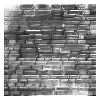 Single pyramid rock block, stone texture, triangular stone sticker