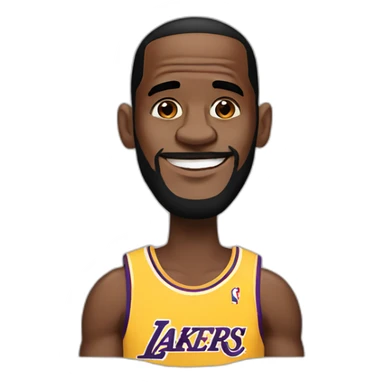 Create emoji of lebron james sticker