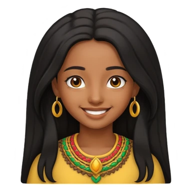 Habesha girl  sticker