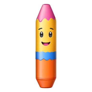 Un crayón feliz sticker
