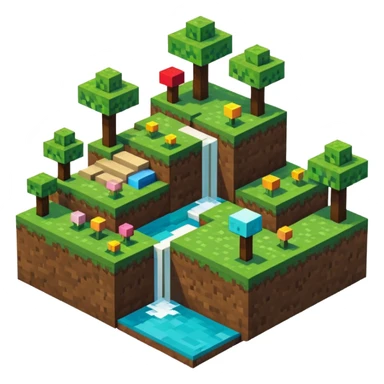 Minecraft but in minecraft sticker