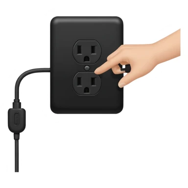 pulling the plug from an outlet sticker