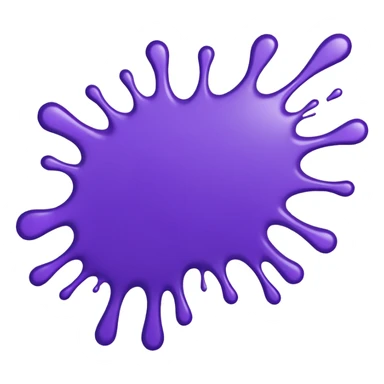 purple paint splatter sticker