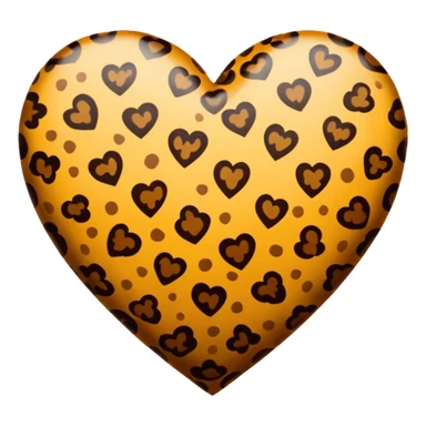Heart lepord sticker