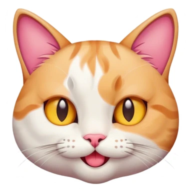 a cute winking cat sticker